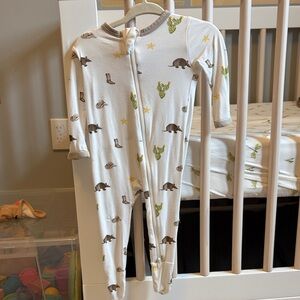 Kyte Baby White Cowboy Baby Footie